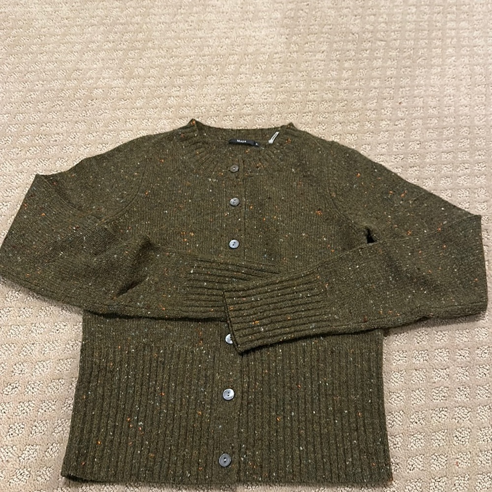 Maya wool and cashmere cardigan button sweater